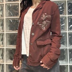 Women's Embroidered Brown MurMur Jacket